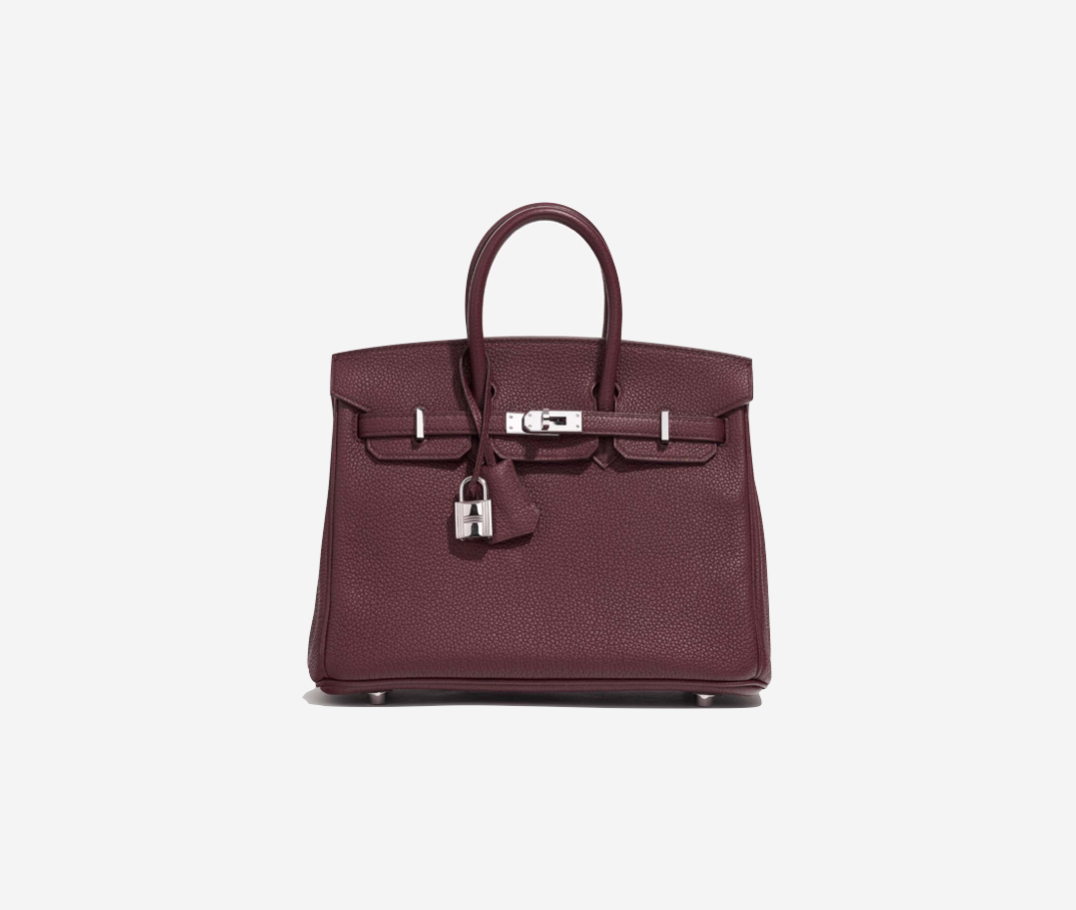 Birkin 25 Rouge H Togo Palladium Hardware